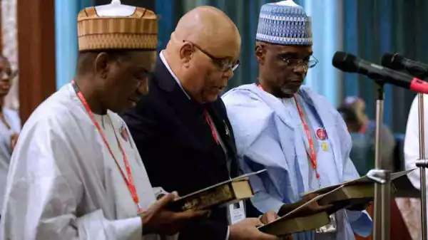 Buhari Inaugurates Seven New Permanent Secretaries